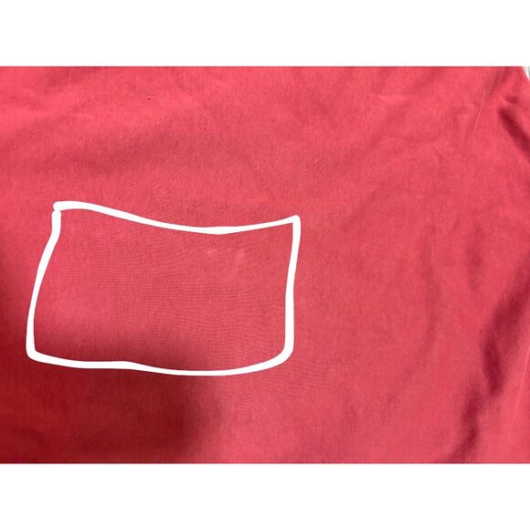 Nike Hoodie XXL Clay Red Embroidered Logo Pullover Streetwear Casual Flawed - Picture 3 of 6